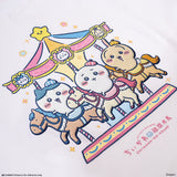CHIIKAWA 迴旋木馬主題T恤(白色)<br>CHIIKAWA-Go-Round Themed Tee (White)