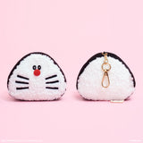 04. Rice Ball Doraemon Plush Keychain<br>「飯糰多啦A夢」毛絨鎖匙扣