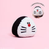 04. Rice Ball Doraemon Plush Keychain<br>「飯糰多啦A夢」毛絨鎖匙扣