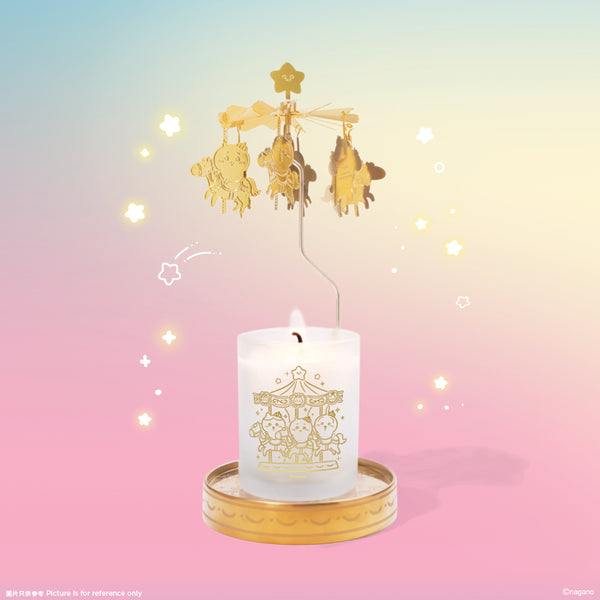 CHIIKAWA 迴旋木馬蠟燭台（連佛手柑味蠟燭）CHIIKAWA-Go-Round Candle