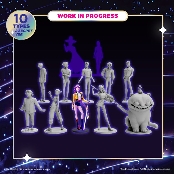 E07. KPop Demon Hunters Vinyl Figure Blind Box Set 公仔盲盒套裝 (Huntr/x or Saja Boys Set)