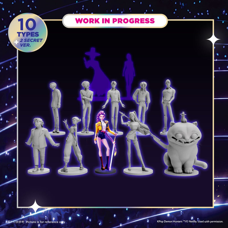E07. KPop Demon Hunters Vinyl Figure Blind Box Set 公仔盲盒套裝 (Huntr/x or Saja Boys Set)