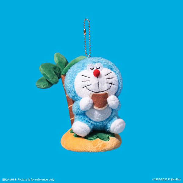 A05. Doraemon Plush Keychain - Palm Tree 毛絨鎖匙扣 - 棕櫚樹款