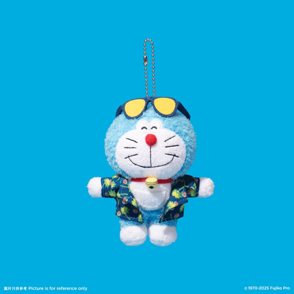 A04. Doraemon Plush Keychain - Hawaiian 毛絨鎖匙扣 - 夏威夷恤款