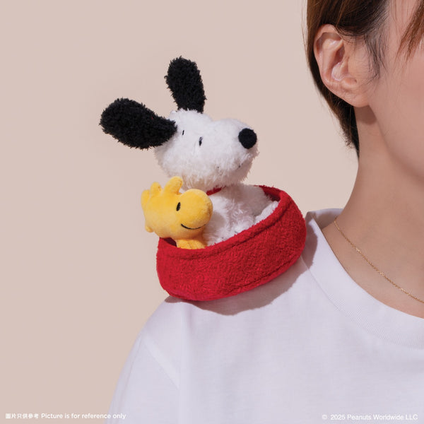 D02. Snoopy Plush Keychain - Snoopy & Woodstock 毛絨鎖匙扣