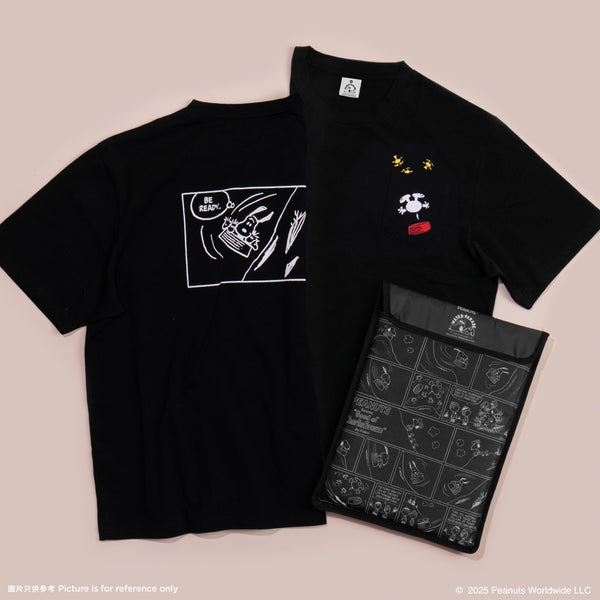 D11. Snoopy T-shirt (Black) - T恤 (黑色)