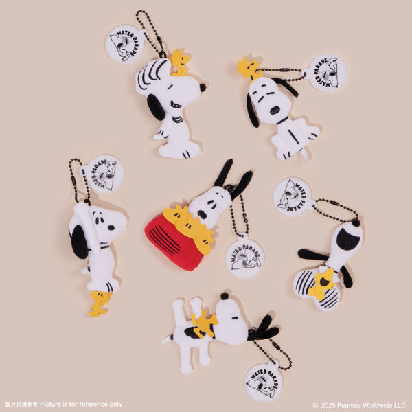 D06a. Snoopy Magnetic Plush Keychain (Blind Box) 磁石貼毛絨鎖匙扣 (盲盒)