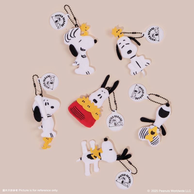 D06a. Snoopy Magnetic Plush Keychain (Blind Box) 磁石貼毛絨鎖匙扣 (盲盒)