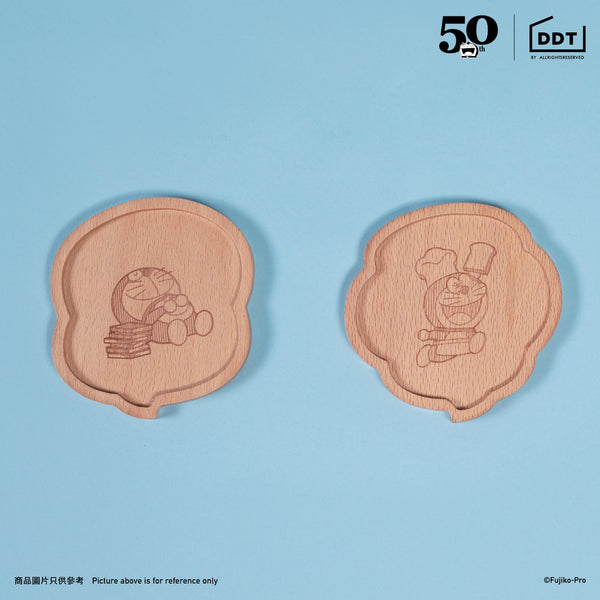 Doraemon Wooden Cup Mat (2-in-1 Set)