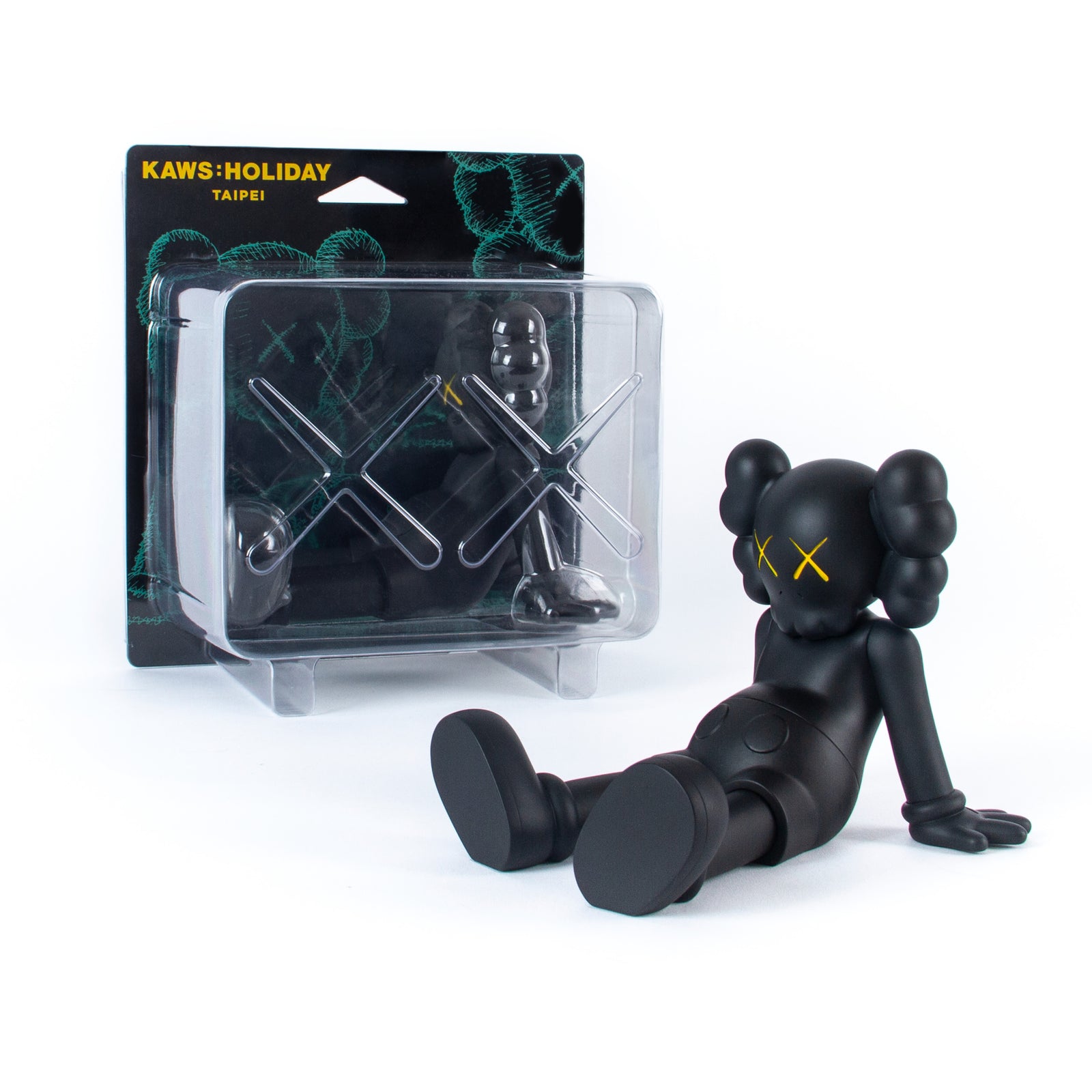 KAWS:HOLIDAY TAIPEI 7-inch Vinyl Figure - Black – DDTStore