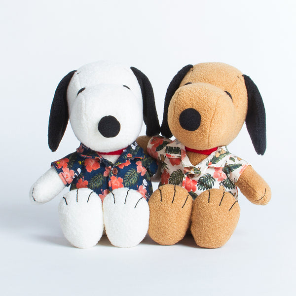 Snoopy Plush & Tanned Snoopy Plush