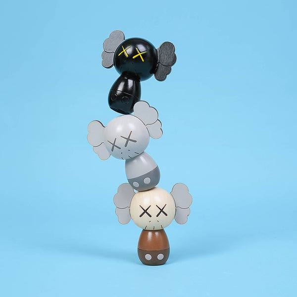 KAWS:HOLIDAY JAPAN Limited Kokeshi Doll Set (Set of 3) – DDTStore