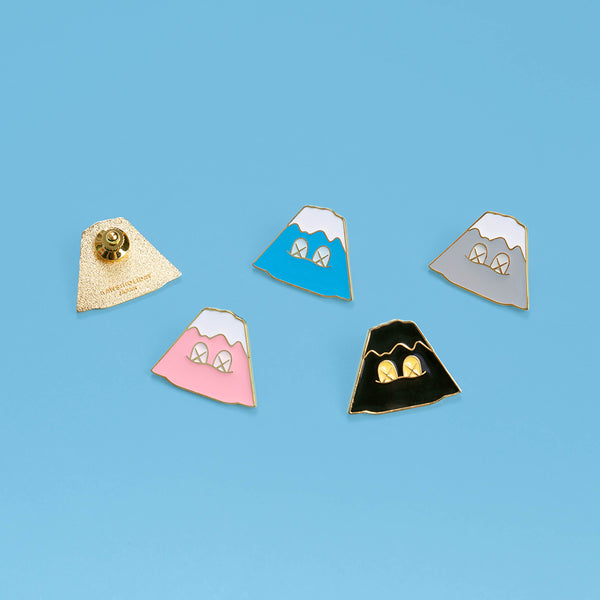 KAWS:HOLIDAY JAPAN Mount Fuji Pin Set (Set of 4) – DDTStore
