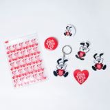 Vick “GDC” Stickers, Badges & Keychain Set